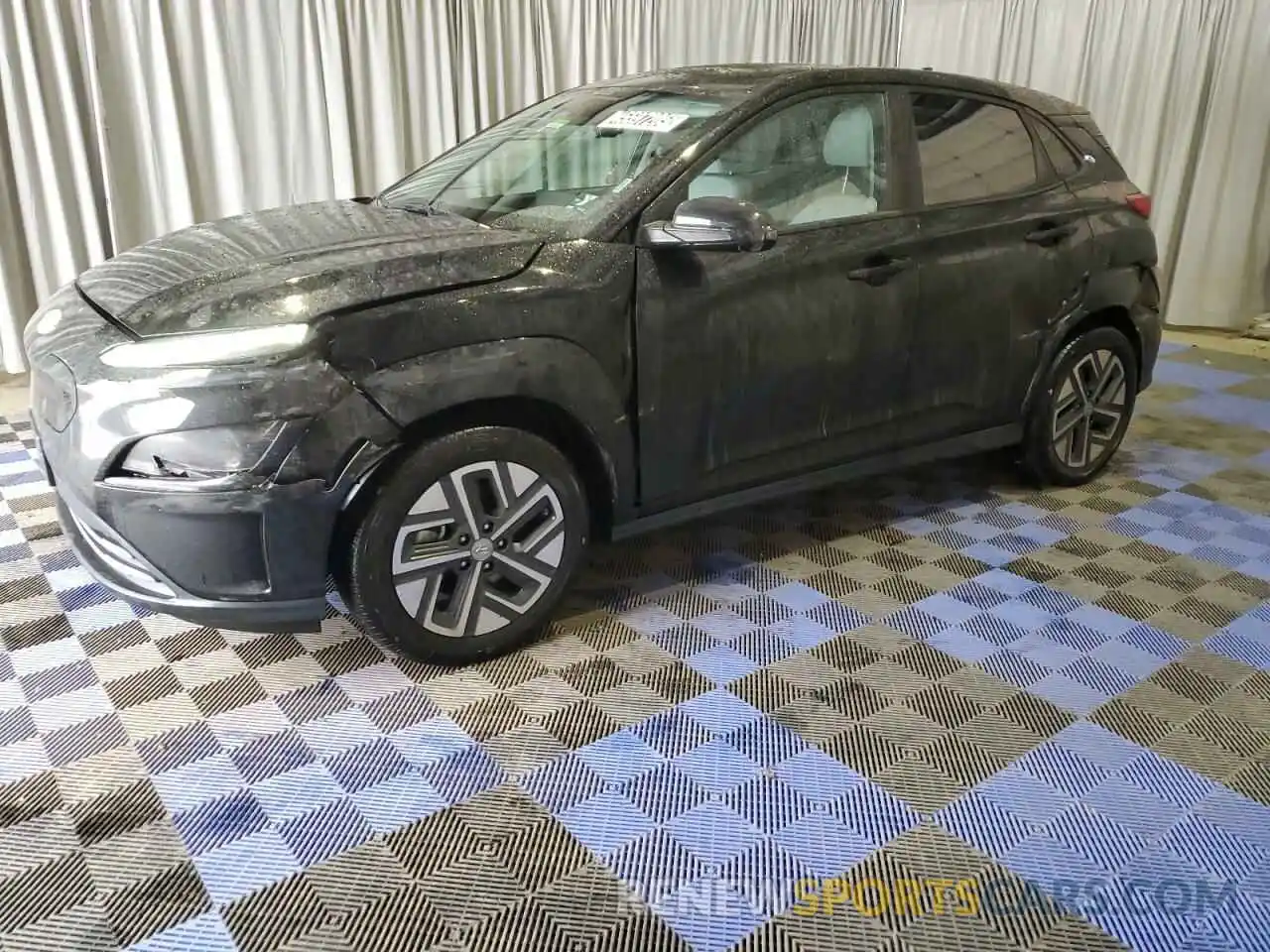 1 Photograph of a damaged car KM8K33AG0PU186053 HYUNDAI KONA 2023