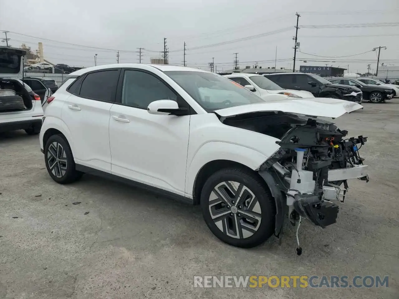 4 Photograph of a damaged car KM8K33AG1PU166040 HYUNDAI KONA 2023