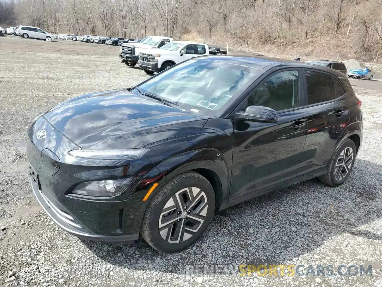 1 Photograph of a damaged car KM8K33AG2PU162840 HYUNDAI KONA 2023