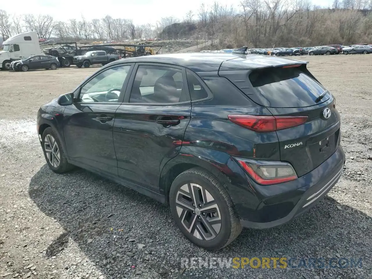 2 Photograph of a damaged car KM8K33AG2PU162840 HYUNDAI KONA 2023