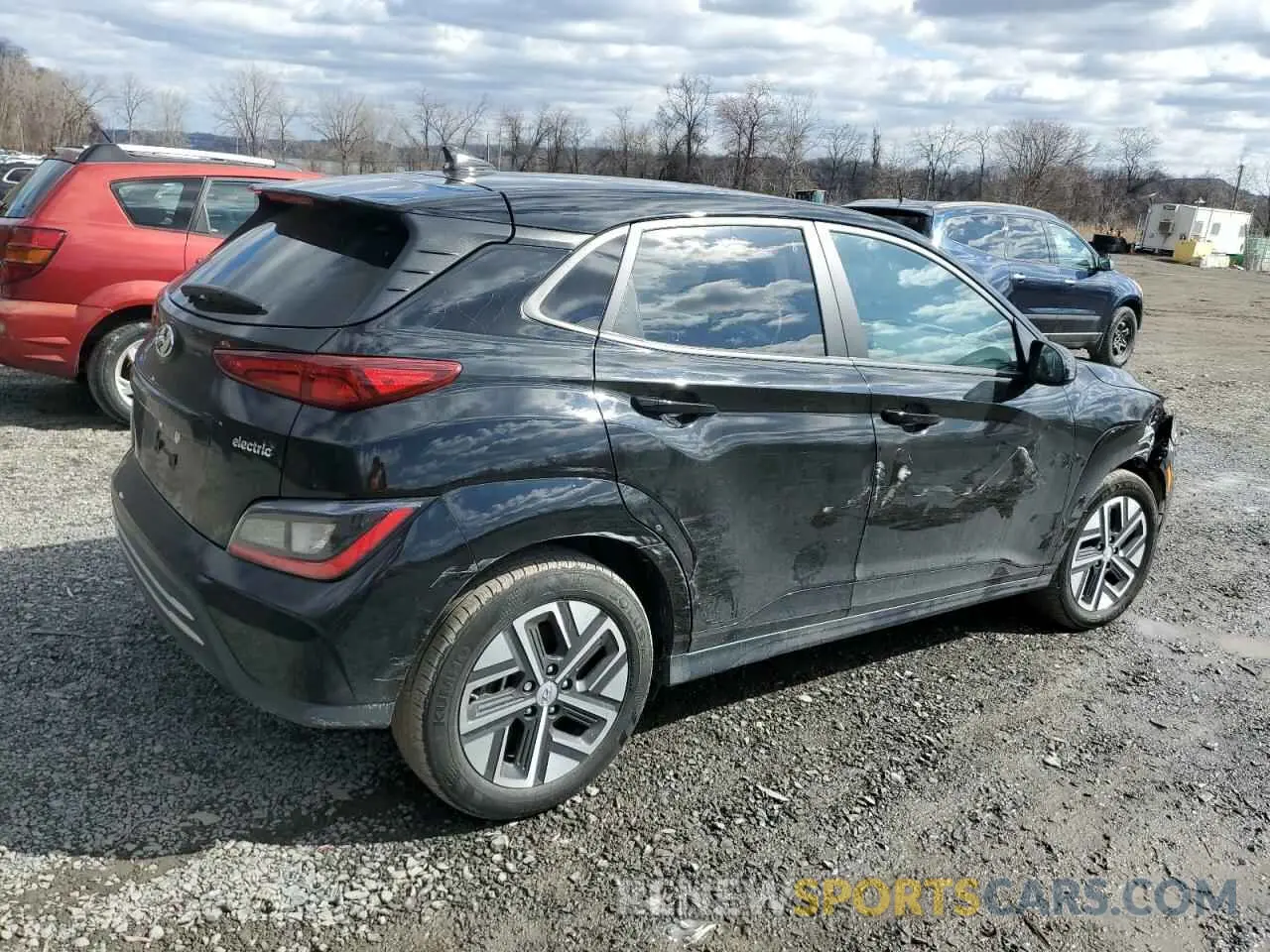 3 Photograph of a damaged car KM8K33AG2PU162840 HYUNDAI KONA 2023