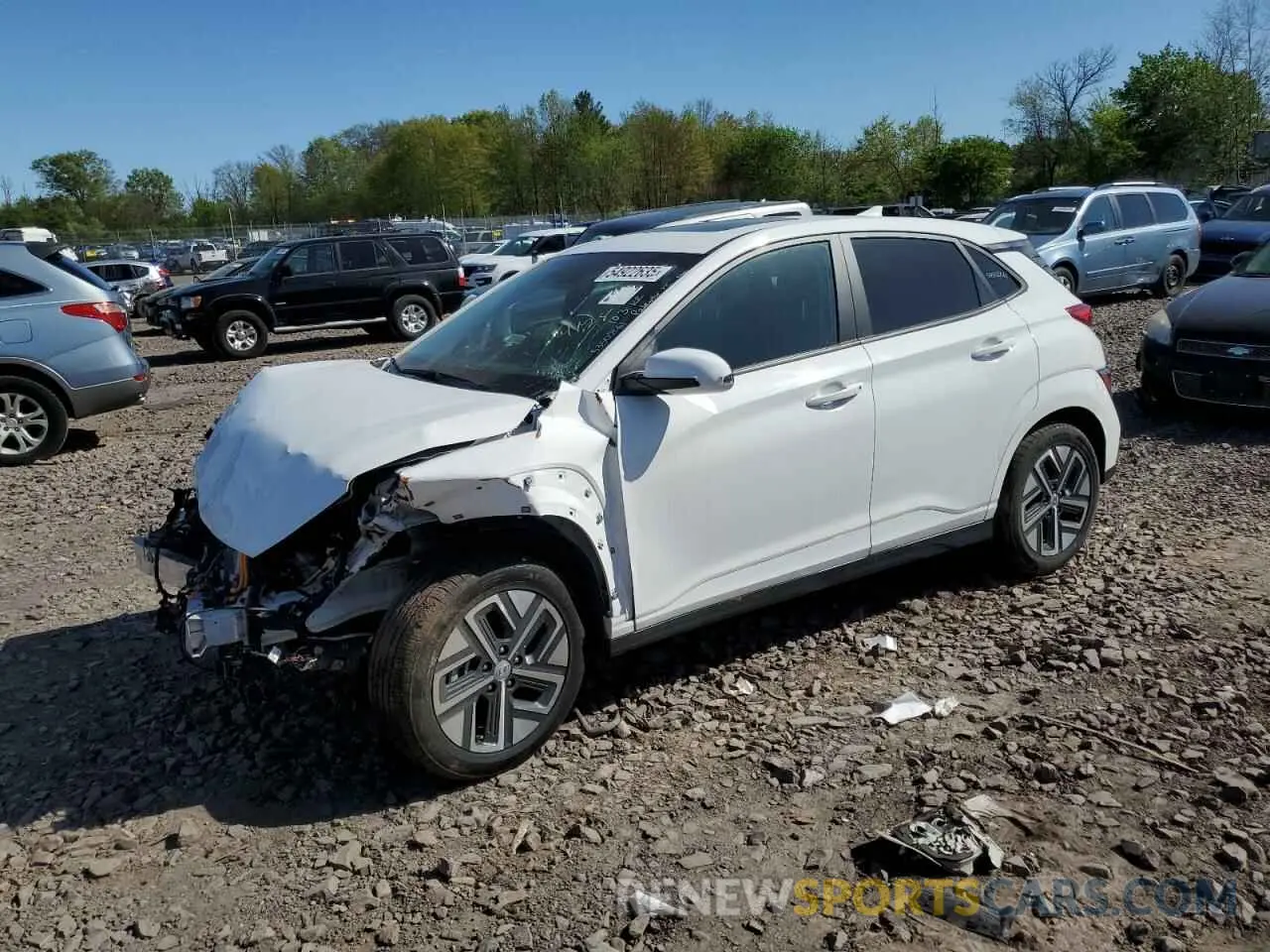 1 Photograph of a damaged car KM8K33AG2PU190203 HYUNDAI KONA 2023