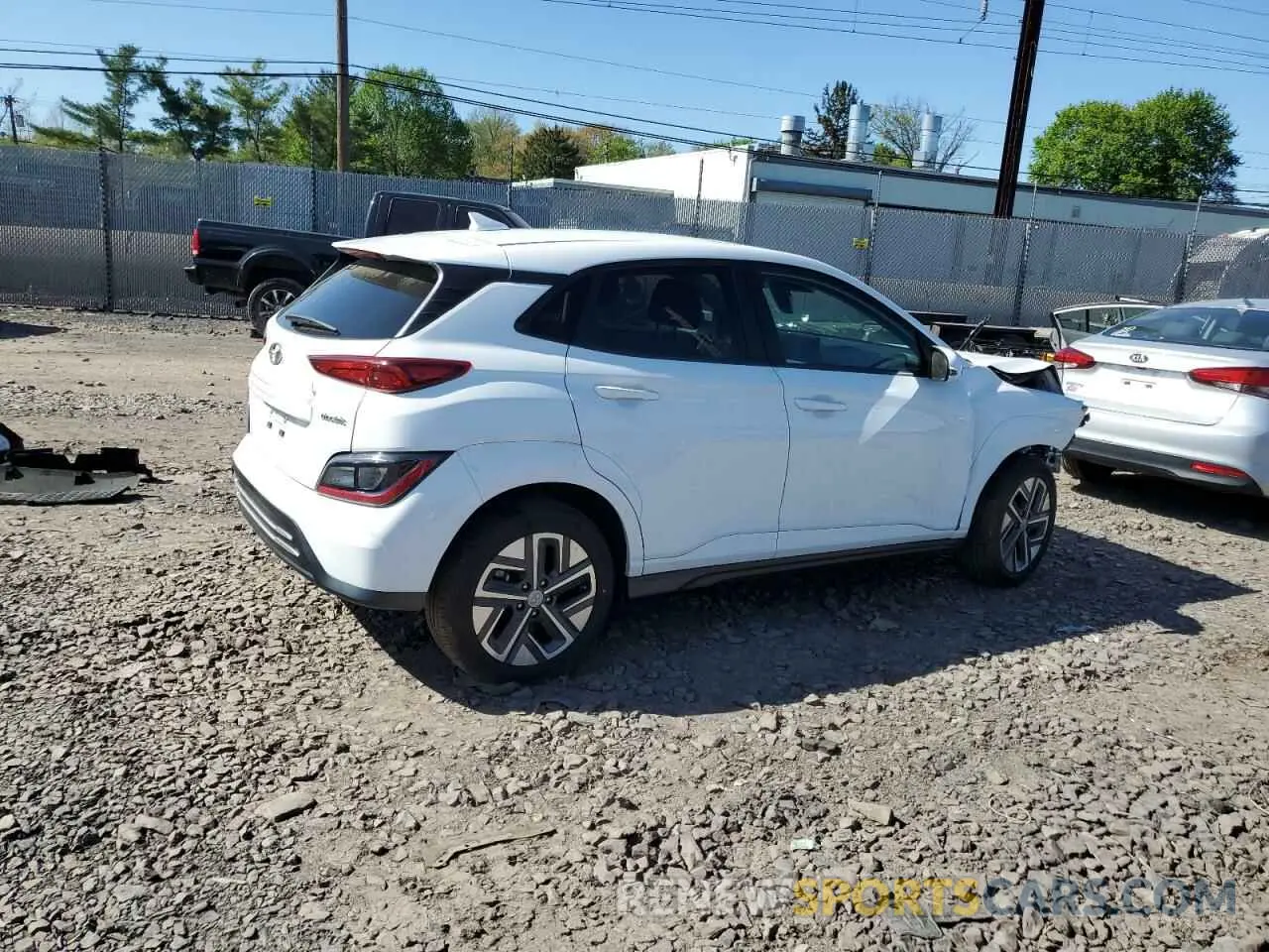 3 Photograph of a damaged car KM8K33AG2PU190203 HYUNDAI KONA 2023