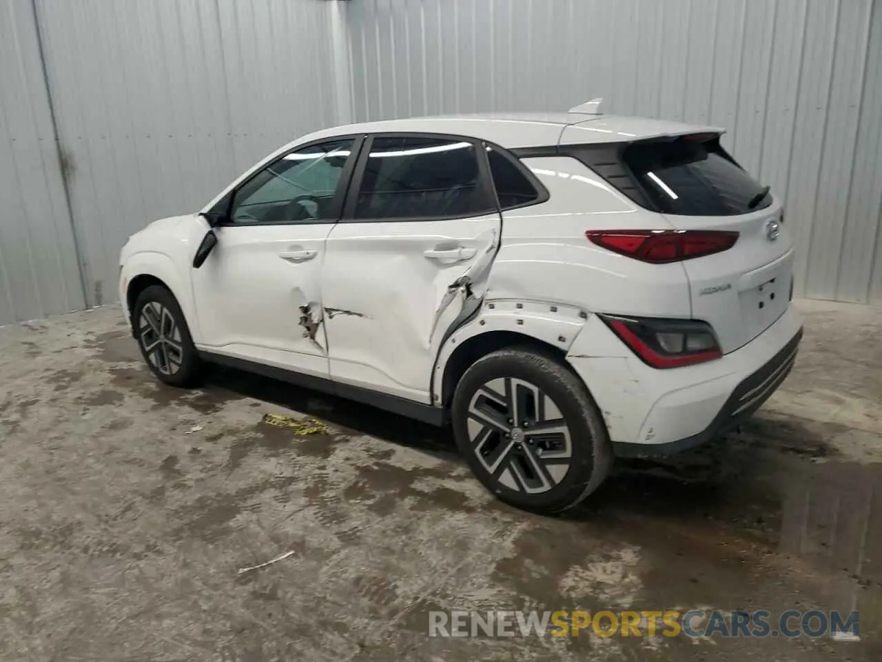 2 Photograph of a damaged car KM8K33AG3PU190145 HYUNDAI KONA 2023