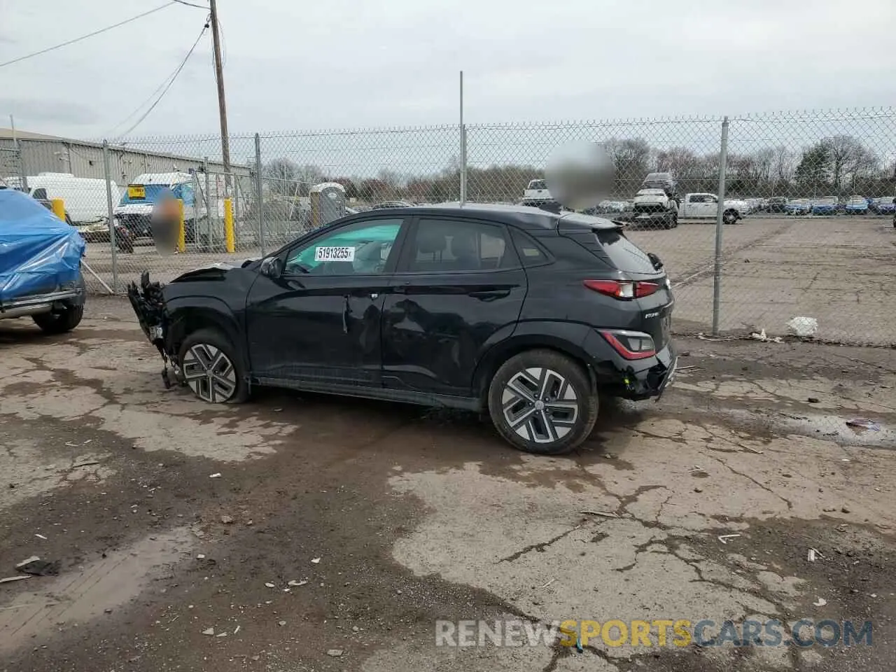 2 Photograph of a damaged car KM8K33AG3PU190274 HYUNDAI KONA 2023
