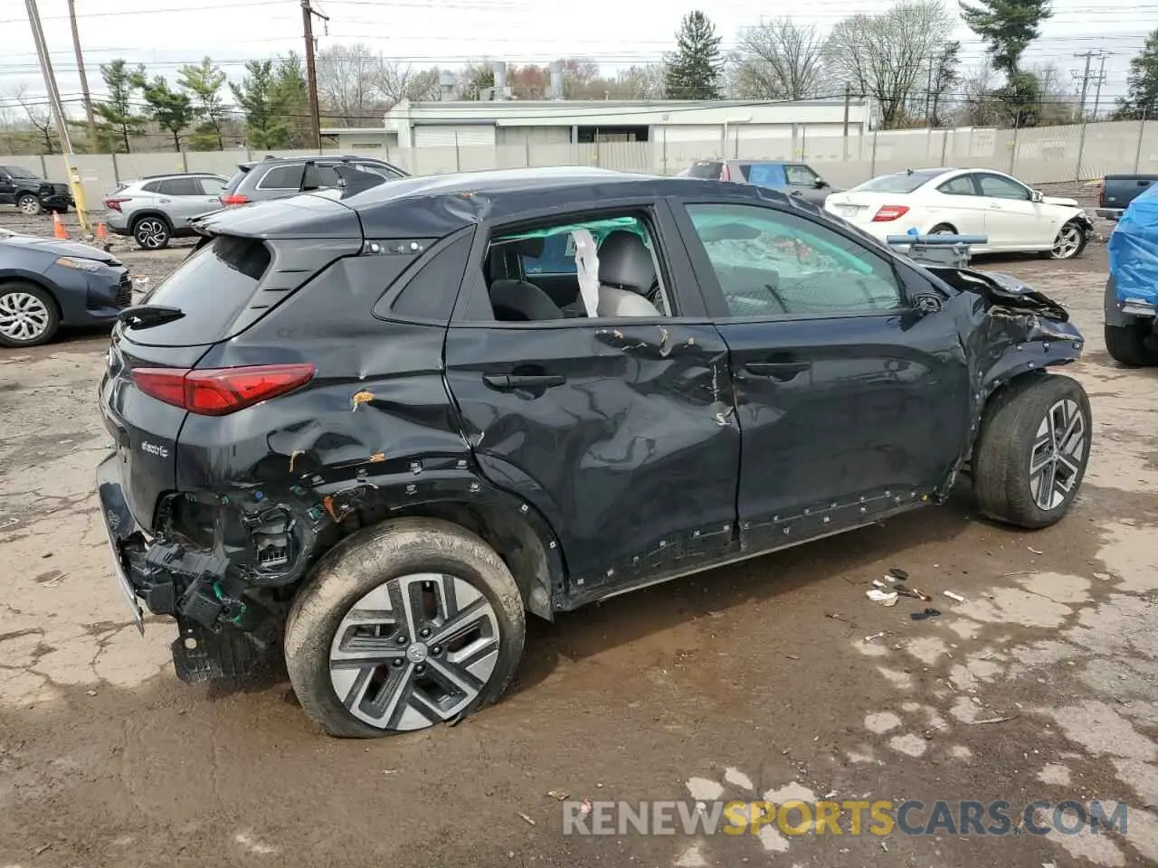 3 Photograph of a damaged car KM8K33AG3PU190274 HYUNDAI KONA 2023