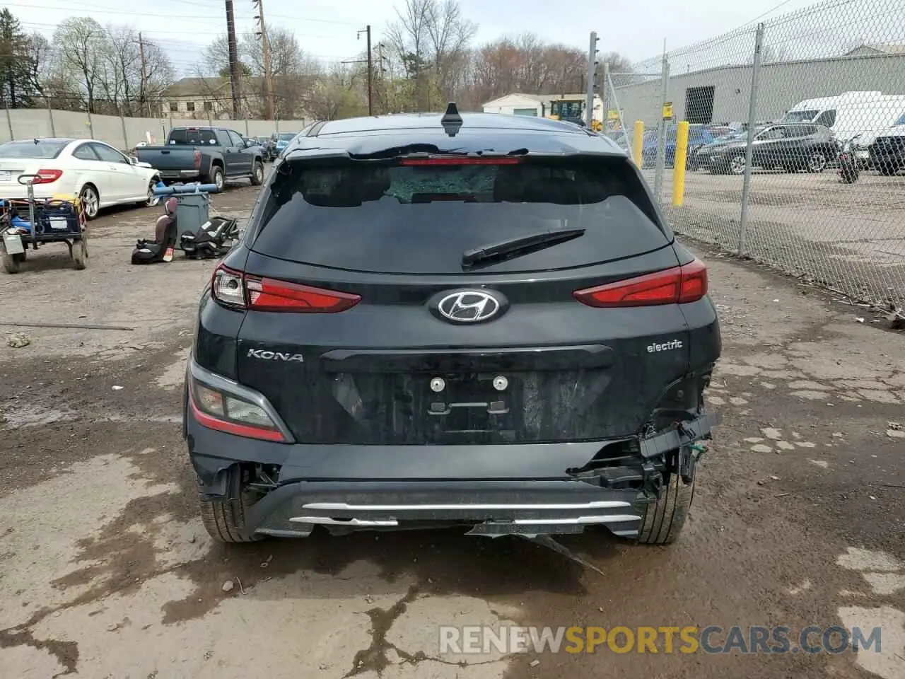 6 Photograph of a damaged car KM8K33AG3PU190274 HYUNDAI KONA 2023