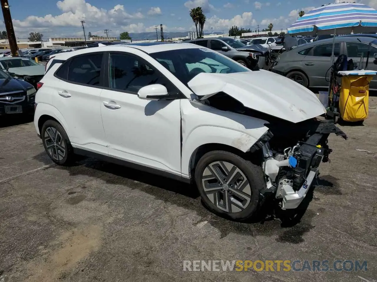 4 Photograph of a damaged car KM8K33AG5PU190812 HYUNDAI KONA 2023