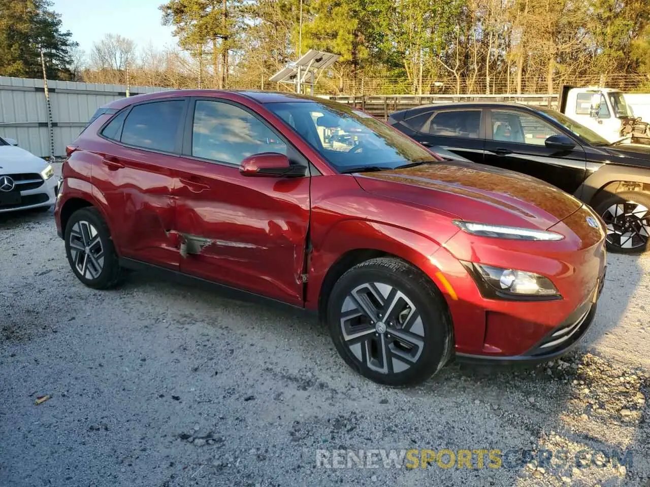 4 Photograph of a damaged car KM8K33AG6PU188227 HYUNDAI KONA 2023
