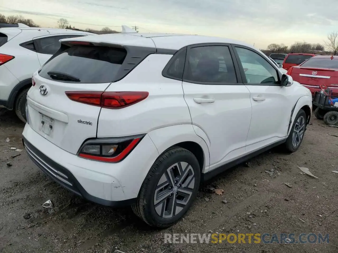 3 Photograph of a damaged car KM8K33AG7PU186793 HYUNDAI KONA 2023