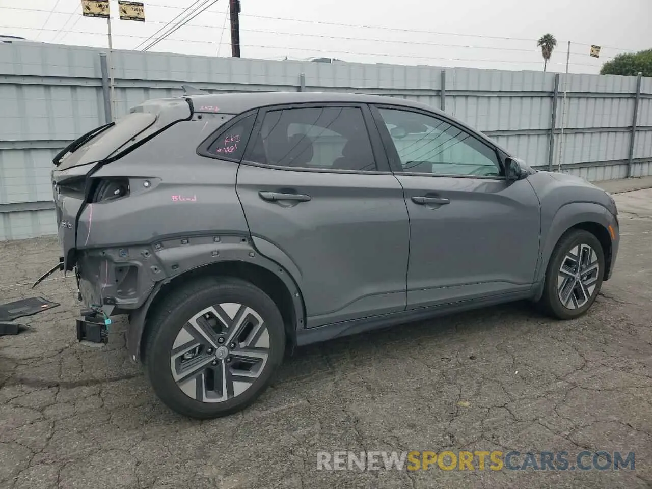 3 Photograph of a damaged car KM8K33AG9PU178789 HYUNDAI KONA 2023