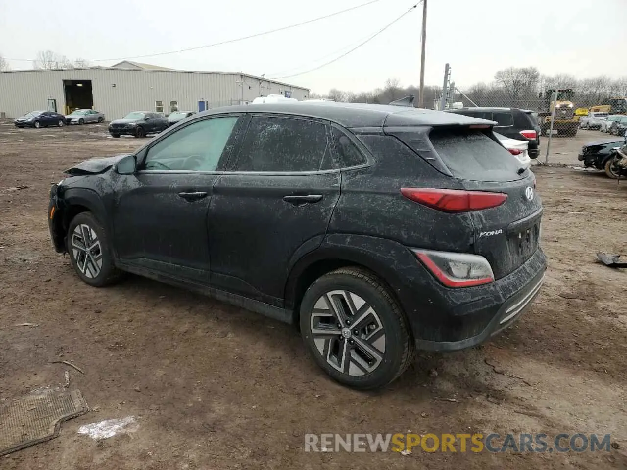 2 Photograph of a damaged car KM8K33AG9PU182339 HYUNDAI KONA 2023