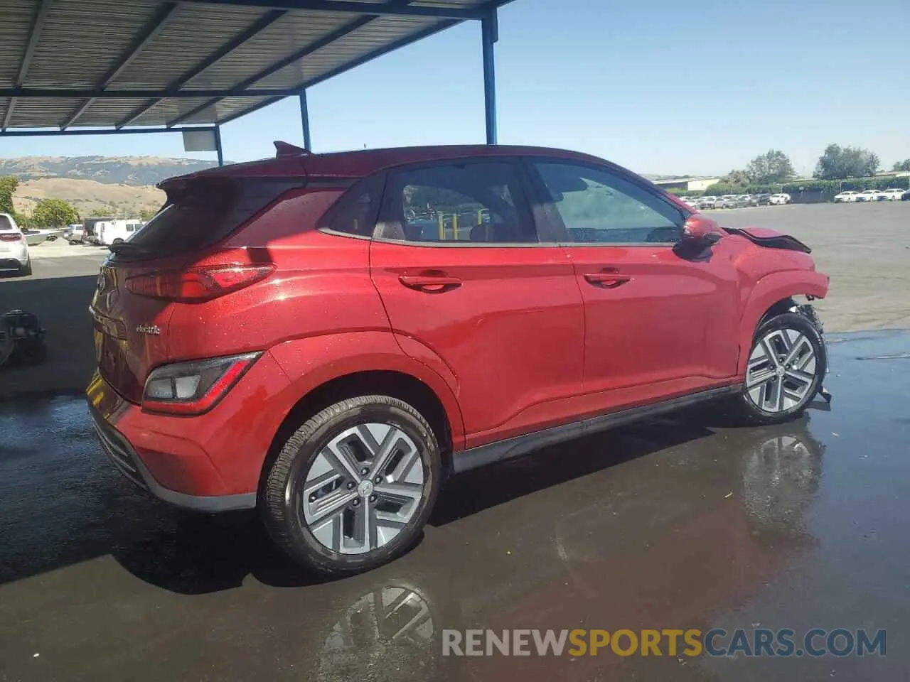 3 Photograph of a damaged car KM8K33AGXPU186867 HYUNDAI KONA 2023