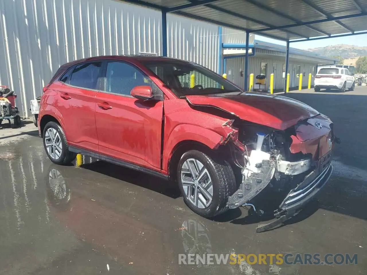 4 Photograph of a damaged car KM8K33AGXPU186867 HYUNDAI KONA 2023