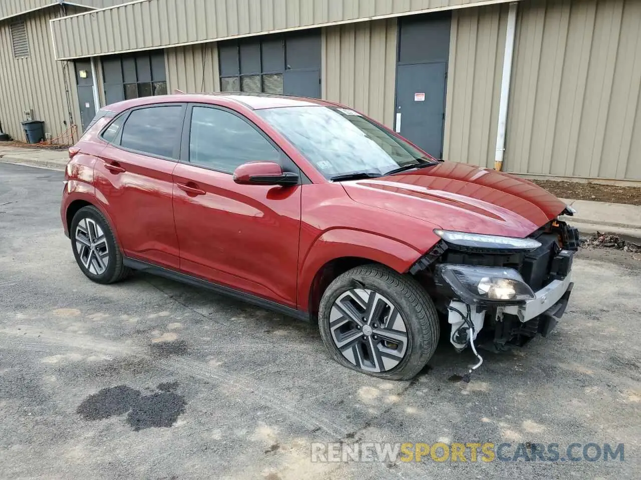 4 Photograph of a damaged car KM8K33AGXPU190580 HYUNDAI KONA 2023