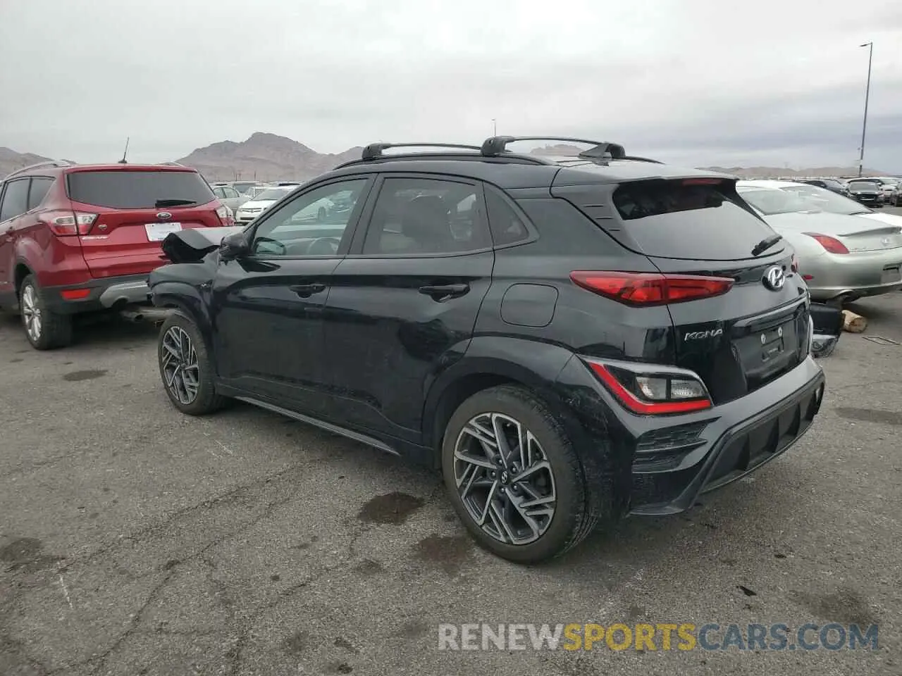 2 Photograph of a damaged car KM8K3CA32PU009565 HYUNDAI KONA 2023