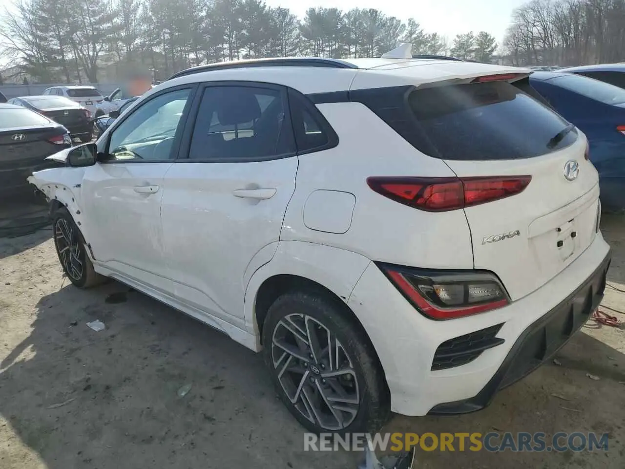 2 Photograph of a damaged car KM8K3CA33PU982969 HYUNDAI KONA 2023