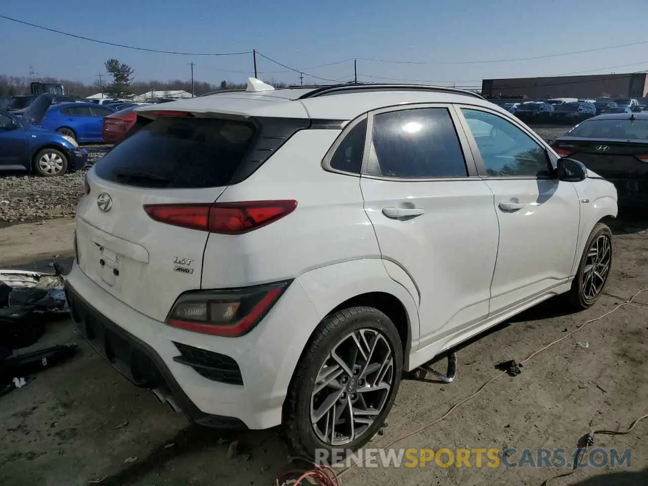 3 Photograph of a damaged car KM8K3CA33PU982969 HYUNDAI KONA 2023