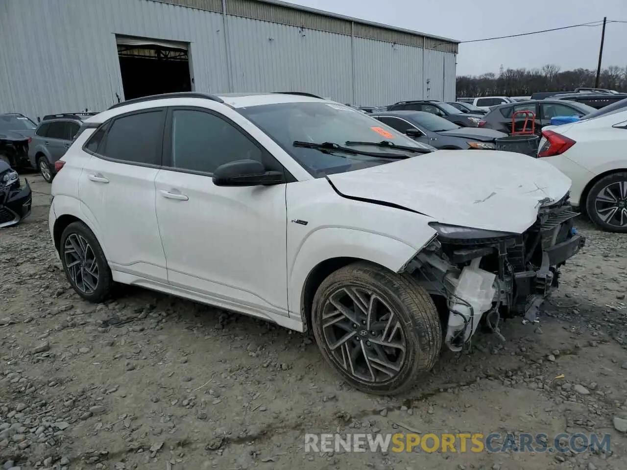 4 Photograph of a damaged car KM8K3CA33PU982969 HYUNDAI KONA 2023