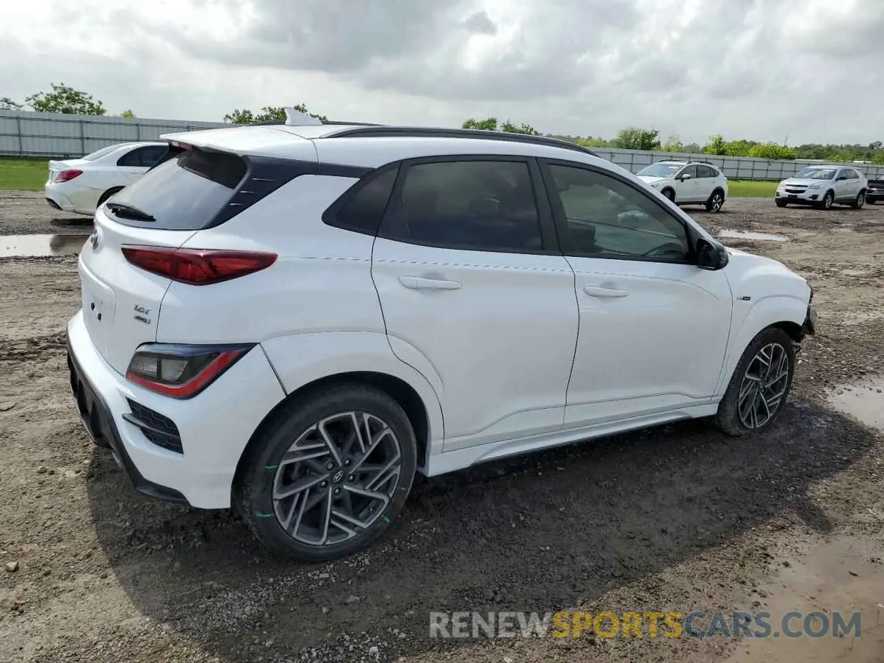 3 Photograph of a damaged car KM8K3CA34PU980471 HYUNDAI KONA 2023