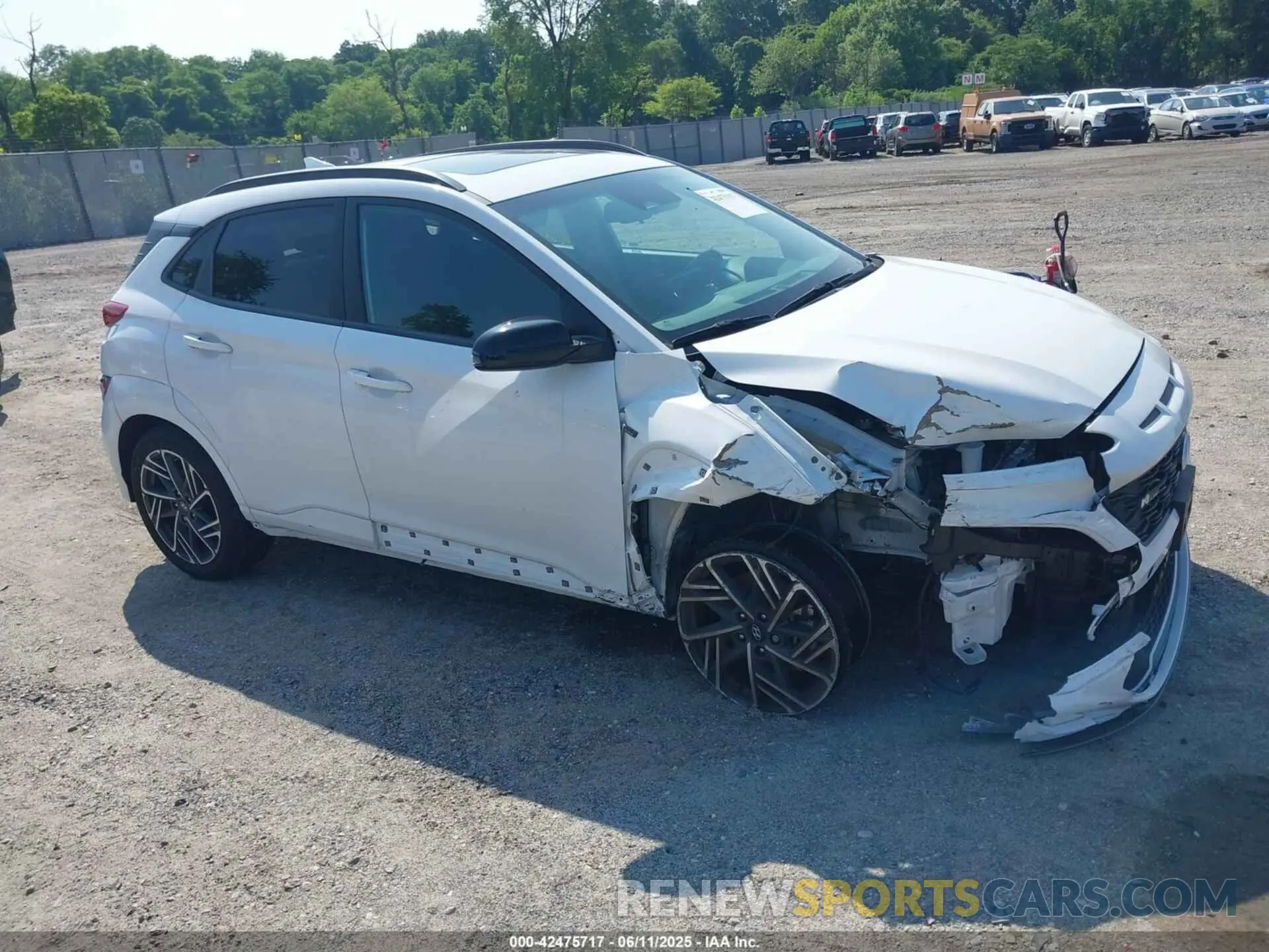 1 Photograph of a damaged car KM8K3CA37PU030766 HYUNDAI KONA 2023