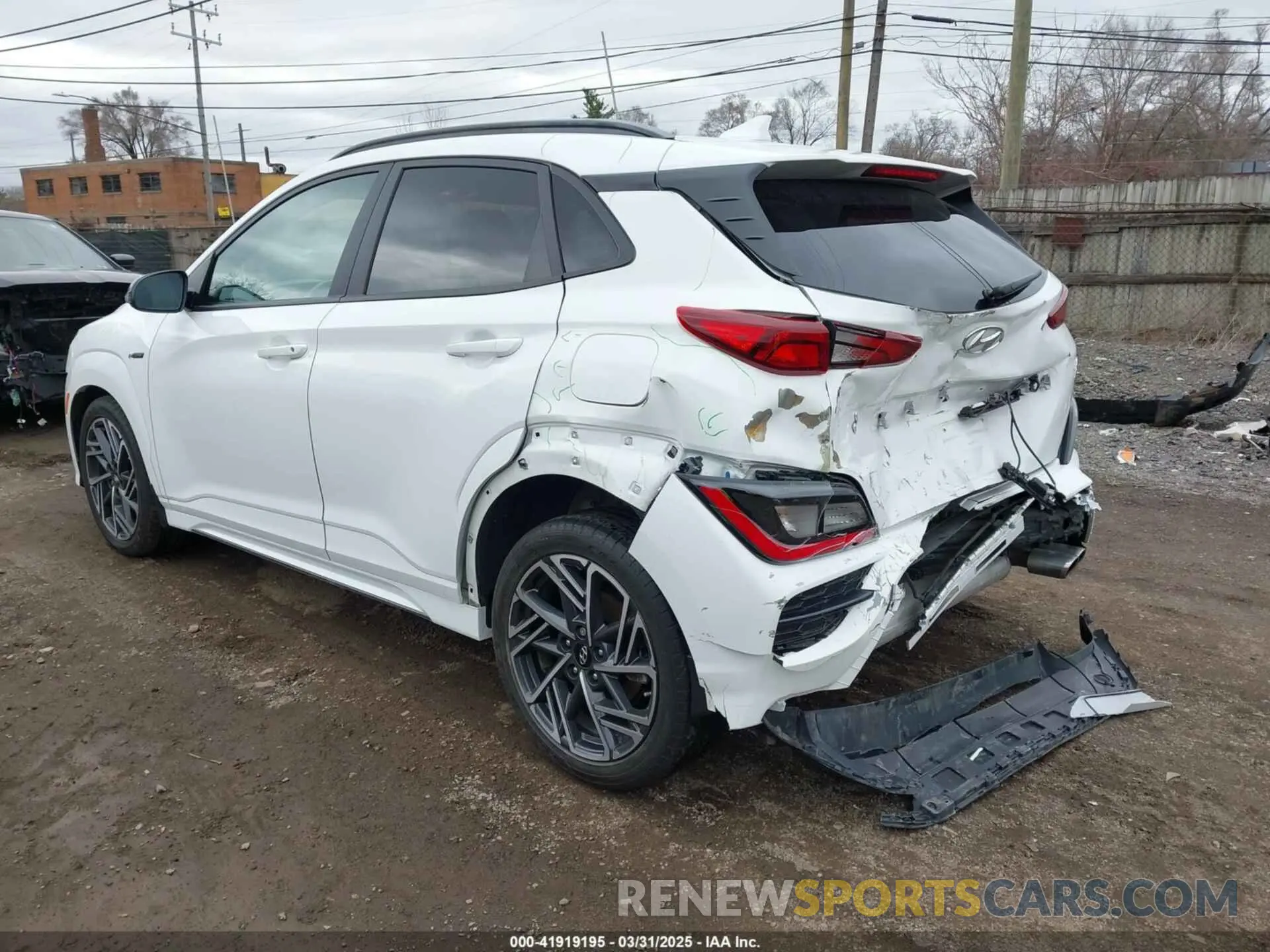 3 Photograph of a damaged car KM8K3CA37PU985891 HYUNDAI KONA 2023