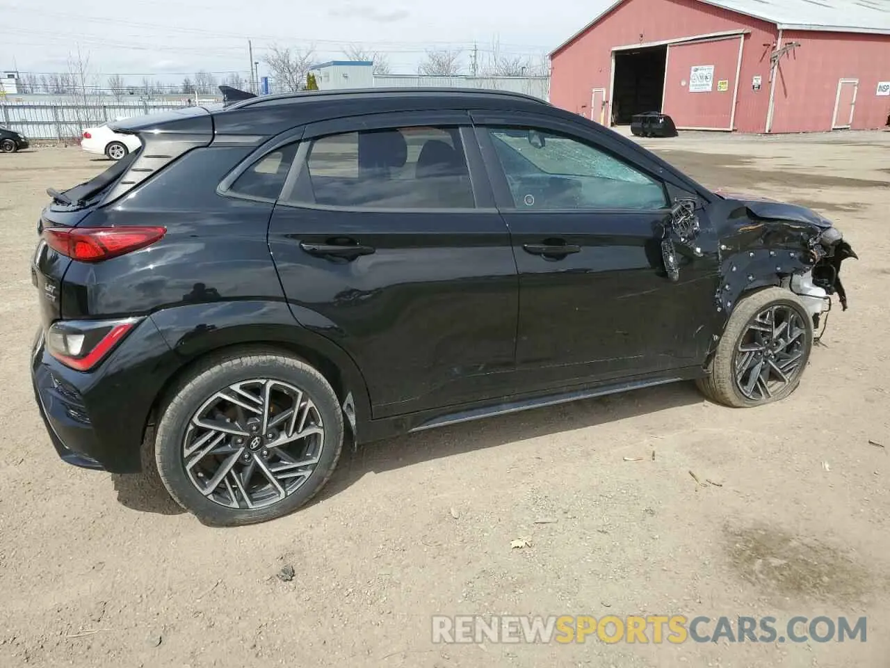 3 Photograph of a damaged car KM8K3CA38PU955833 HYUNDAI KONA 2023