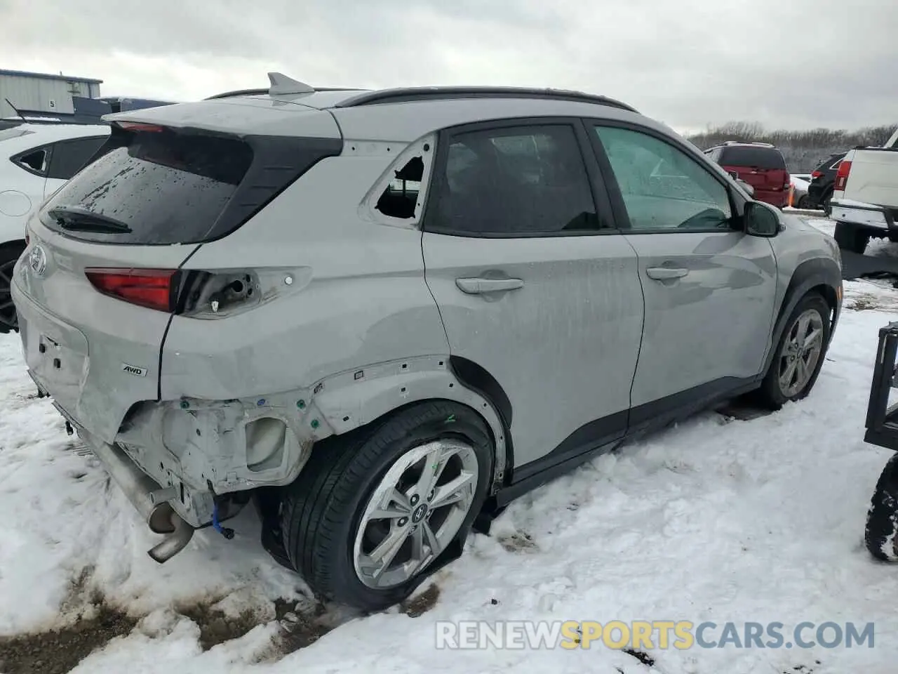 3 Photograph of a damaged car KM8K3CAB3PU974667 HYUNDAI KONA 2023
