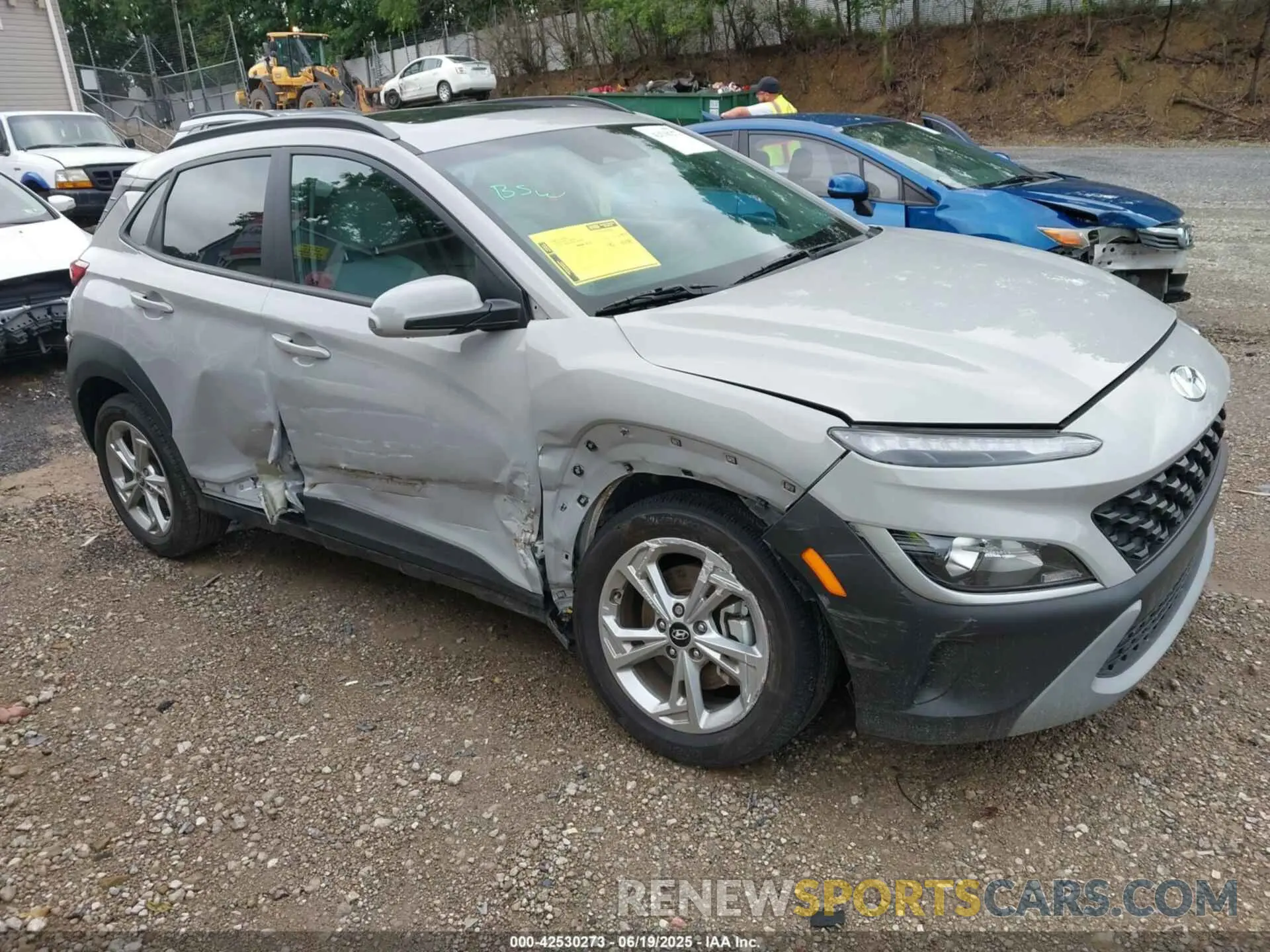 1 Photograph of a damaged car KM8K3CAB6PU025145 HYUNDAI KONA 2023