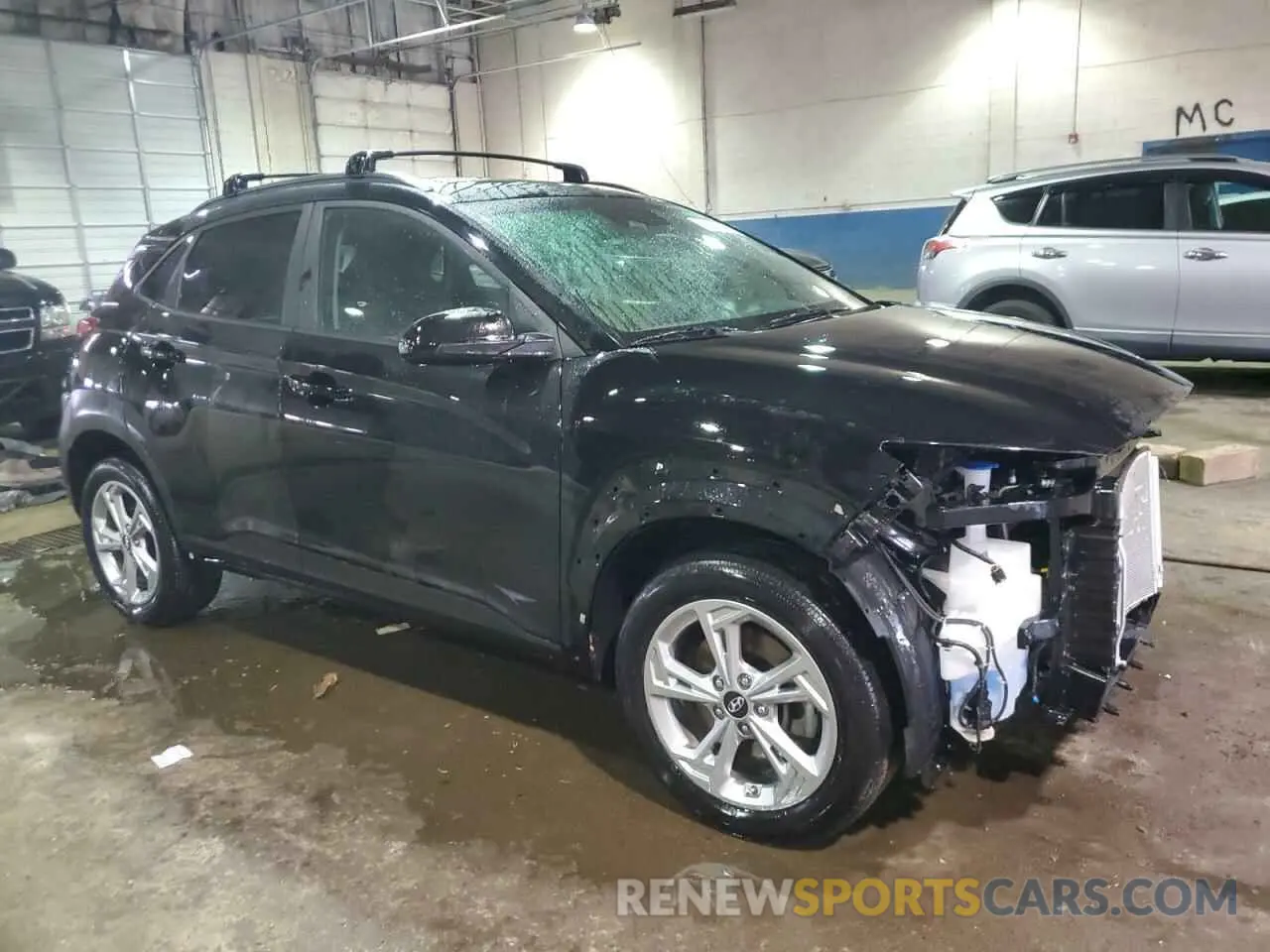 4 Photograph of a damaged car KM8K3CAB7PU010184 HYUNDAI KONA 2023