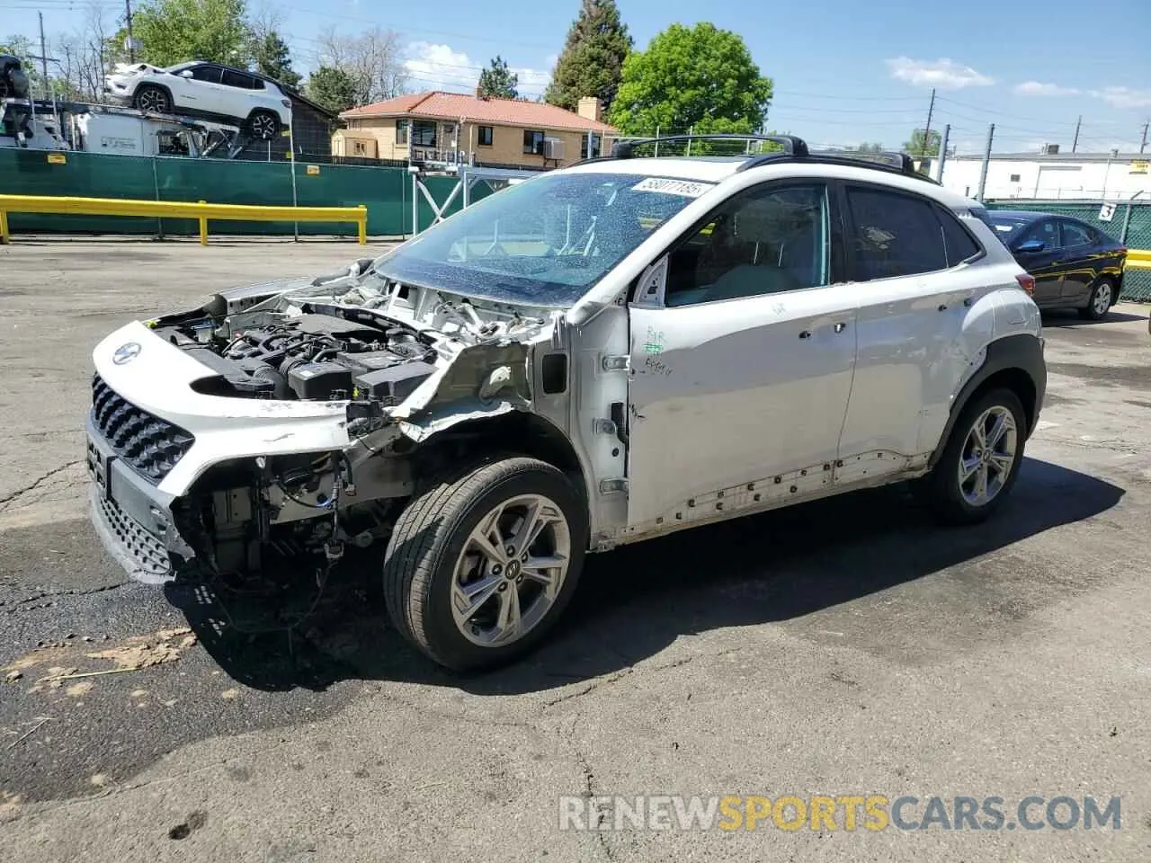 1 Photograph of a damaged car KM8K3CAB7PU929571 HYUNDAI KONA 2023
