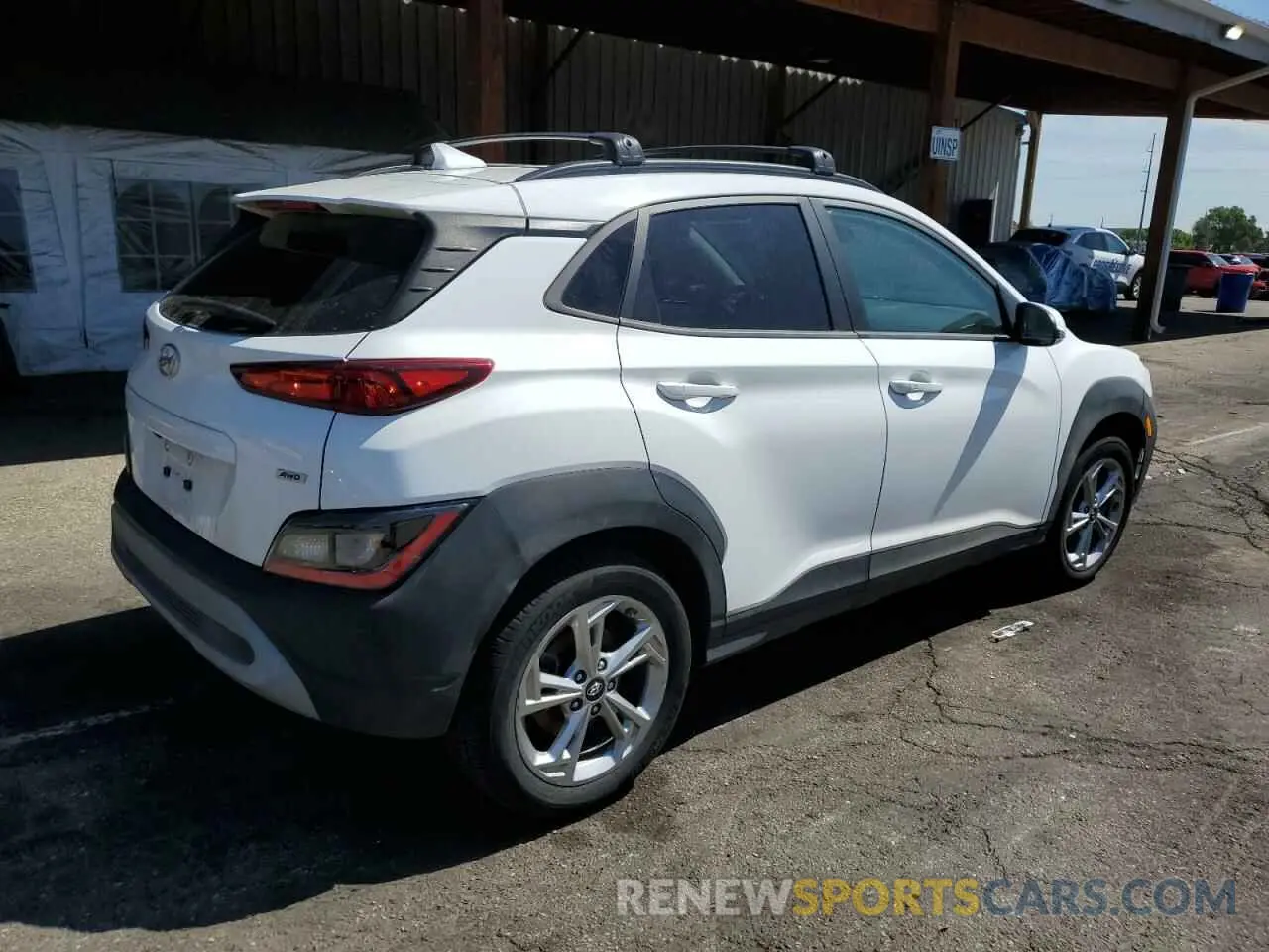 3 Photograph of a damaged car KM8K3CAB7PU929571 HYUNDAI KONA 2023