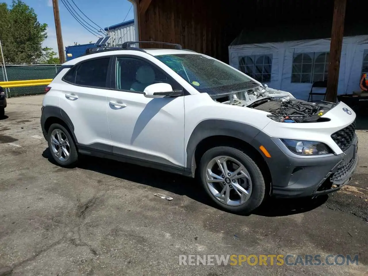 4 Photograph of a damaged car KM8K3CAB7PU929571 HYUNDAI KONA 2023