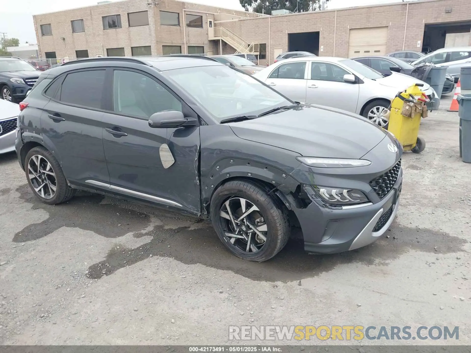 1 Photograph of a damaged car KM8K53A30PU011096 HYUNDAI KONA 2023