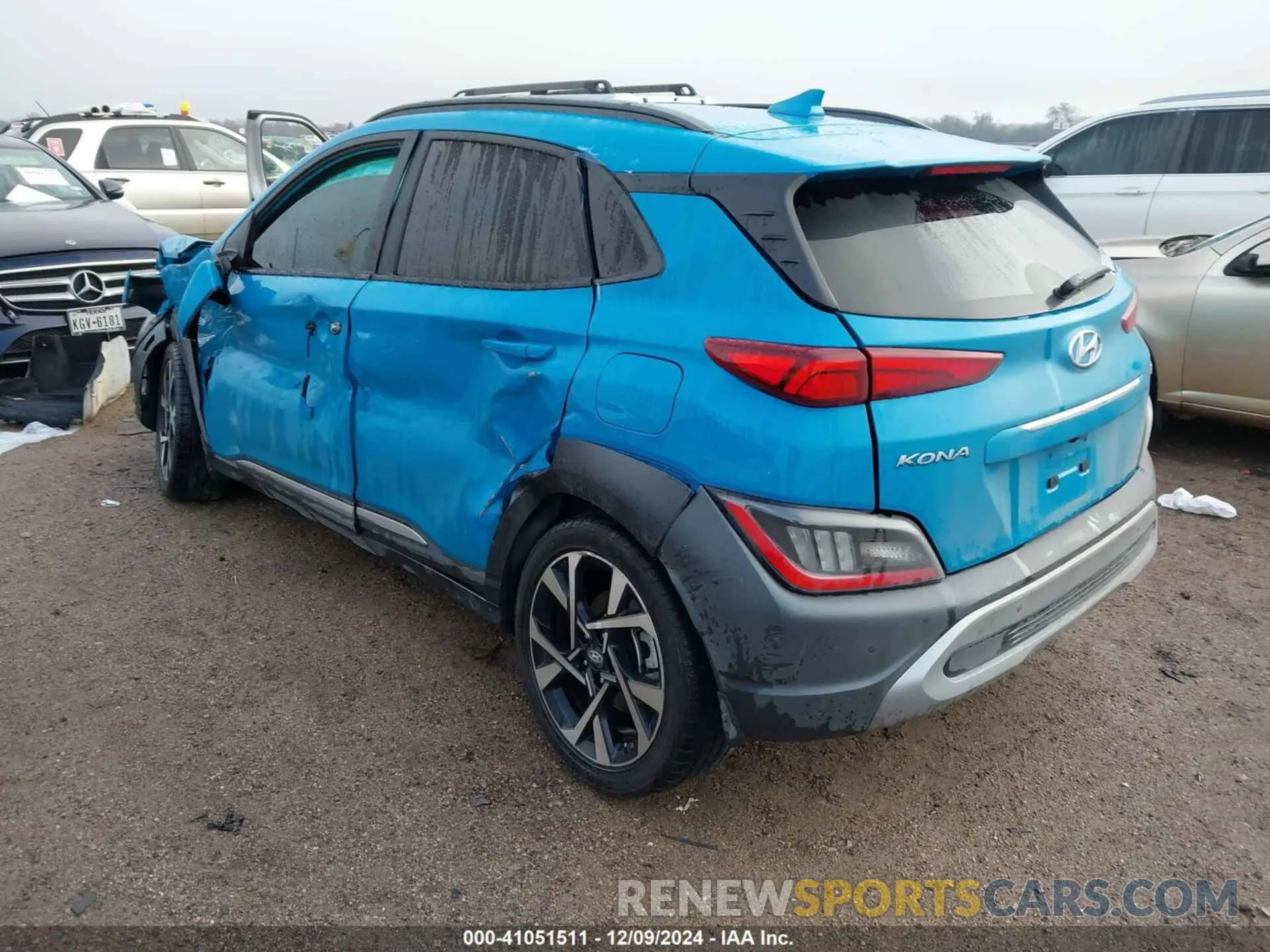 3 Photograph of a damaged car KM8K53A30PU981322 HYUNDAI KONA 2023