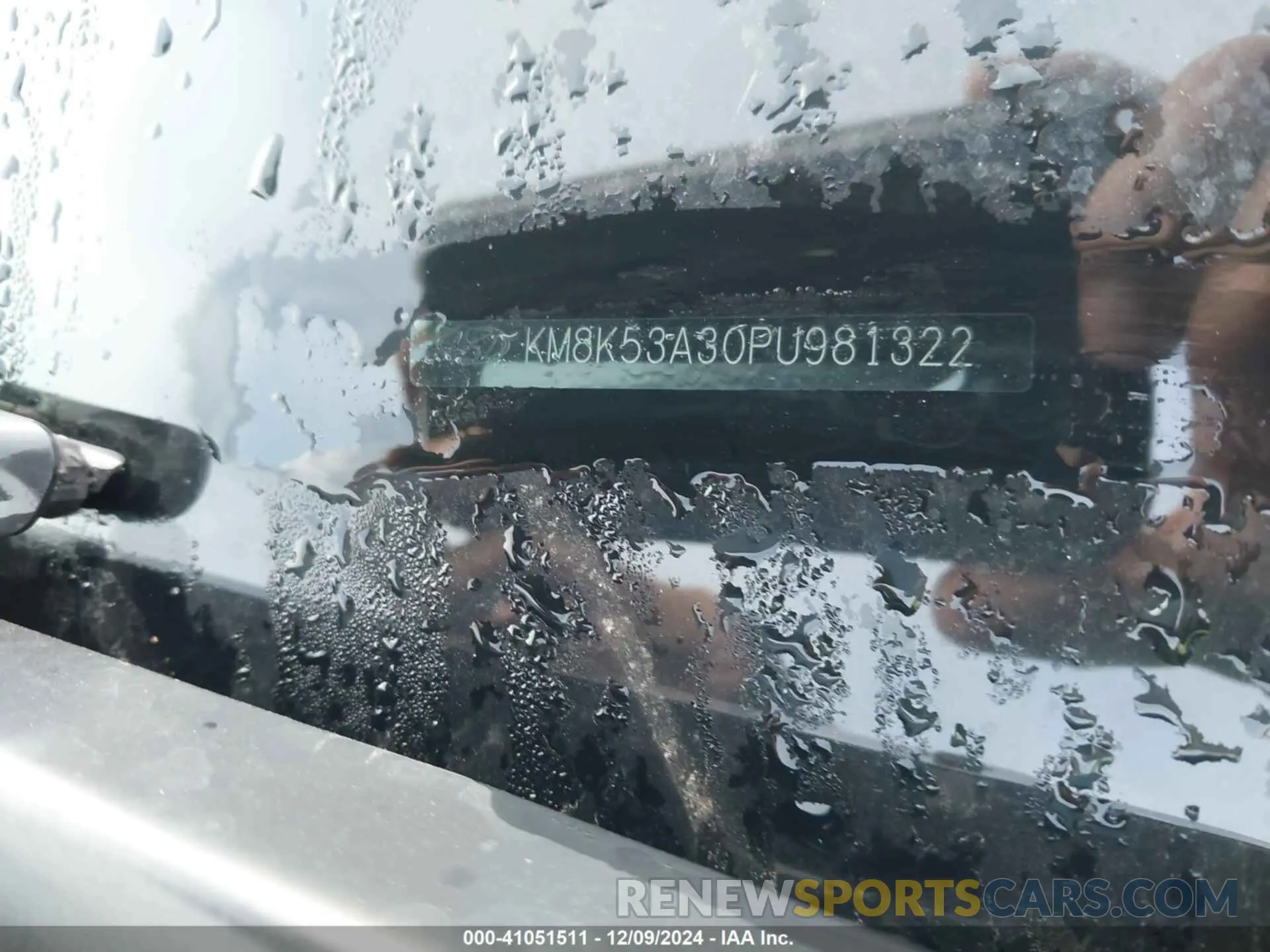 9 Photograph of a damaged car KM8K53A30PU981322 HYUNDAI KONA 2023