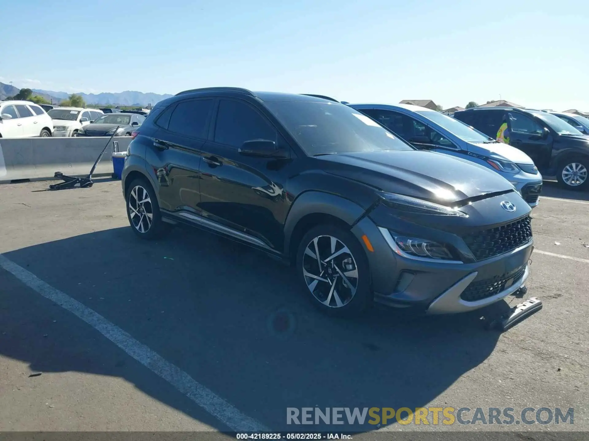 1 Photograph of a damaged car KM8K53A31PU971141 HYUNDAI KONA 2023
