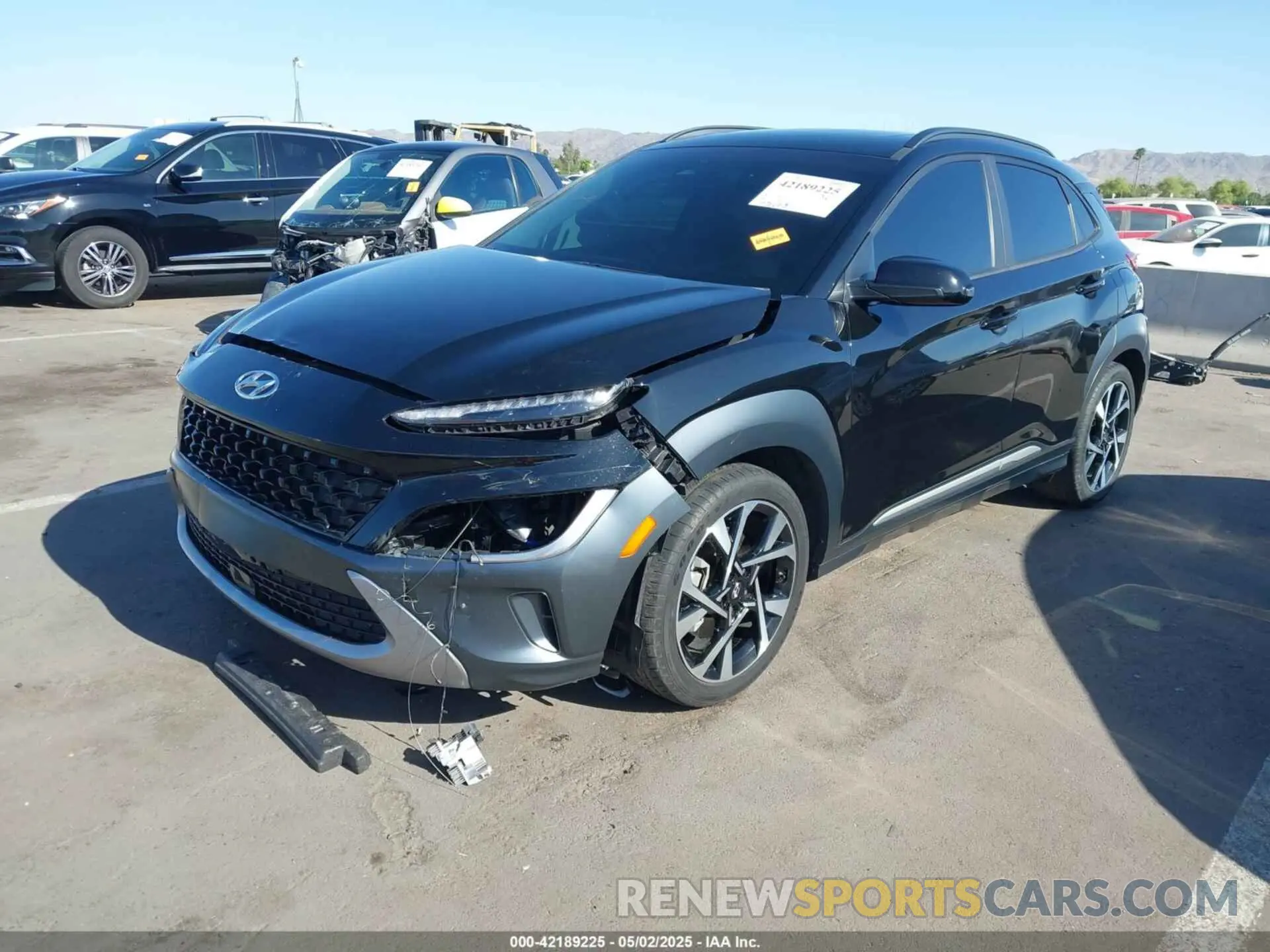 2 Photograph of a damaged car KM8K53A31PU971141 HYUNDAI KONA 2023