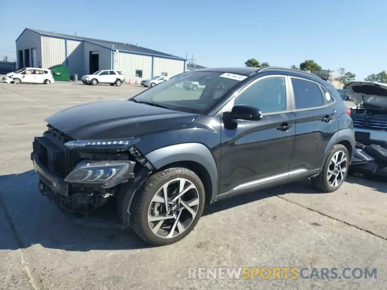 1 Photograph of a damaged car KM8K53A3XPU954368 HYUNDAI KONA 2023