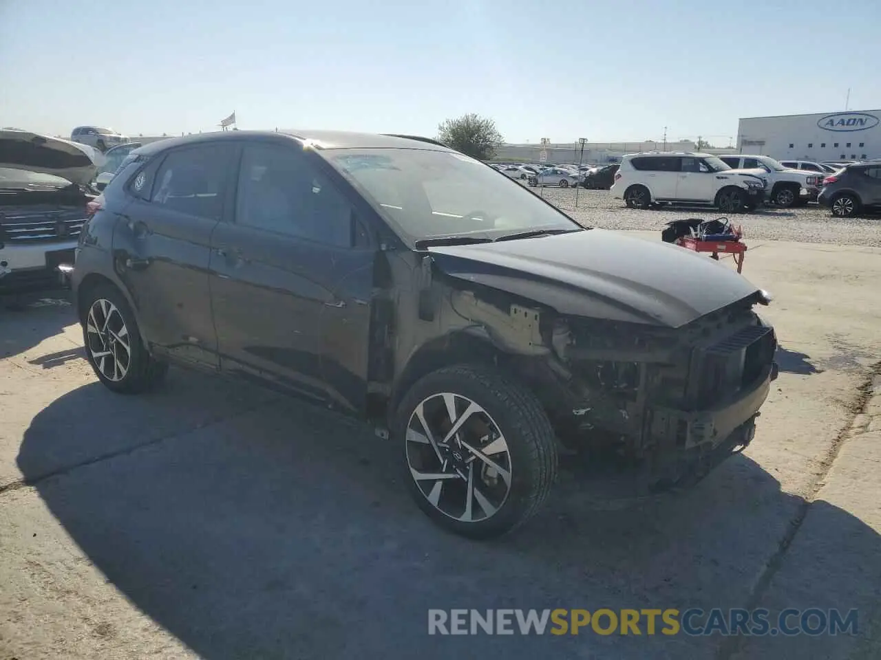 4 Photograph of a damaged car KM8K53A3XPU954368 HYUNDAI KONA 2023