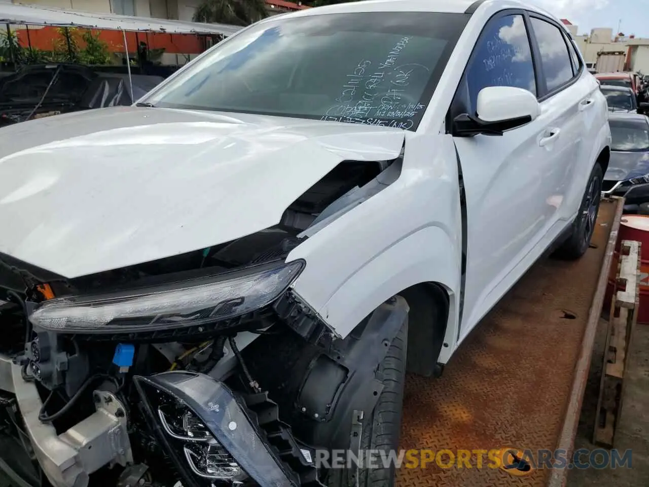 1 Photograph of a damaged car KM8K53AG5PU175107 HYUNDAI KONA 2023