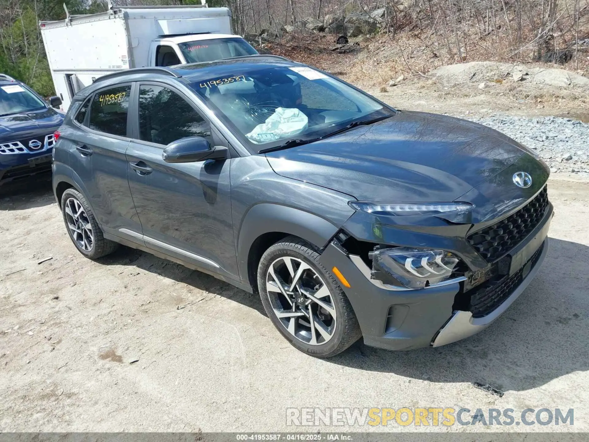1 Photograph of a damaged car KM8K5CA31PU933876 HYUNDAI KONA 2023