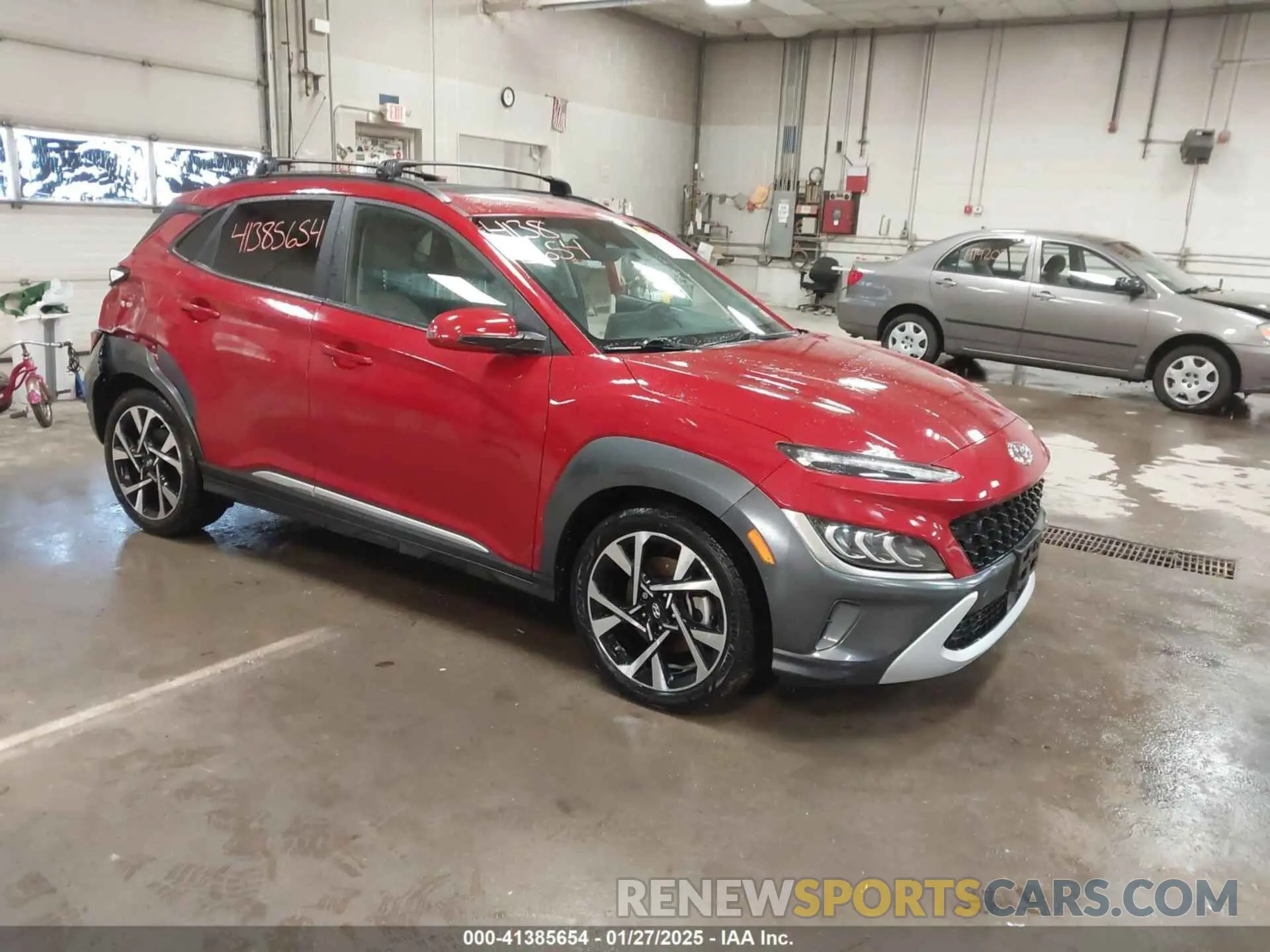 1 Photograph of a damaged car KM8K5CA33PU945222 HYUNDAI KONA 2023