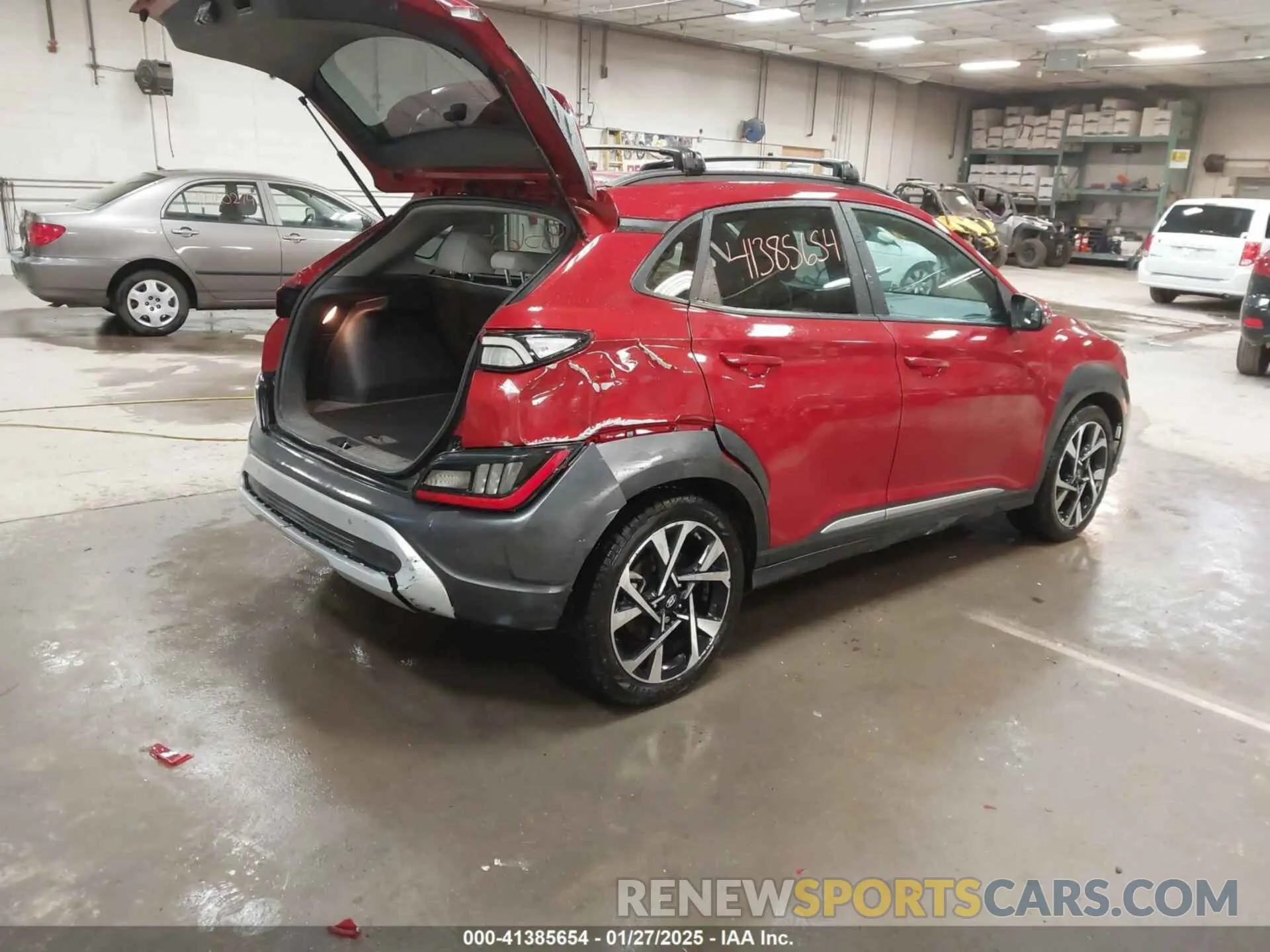 4 Photograph of a damaged car KM8K5CA33PU945222 HYUNDAI KONA 2023