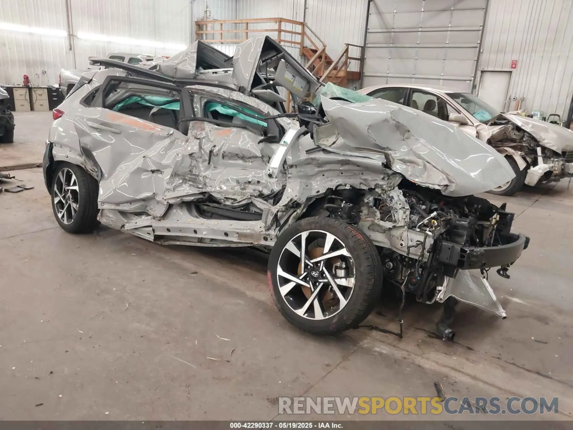 1 Photograph of a damaged car KM8K5CA35PU984054 HYUNDAI KONA 2023