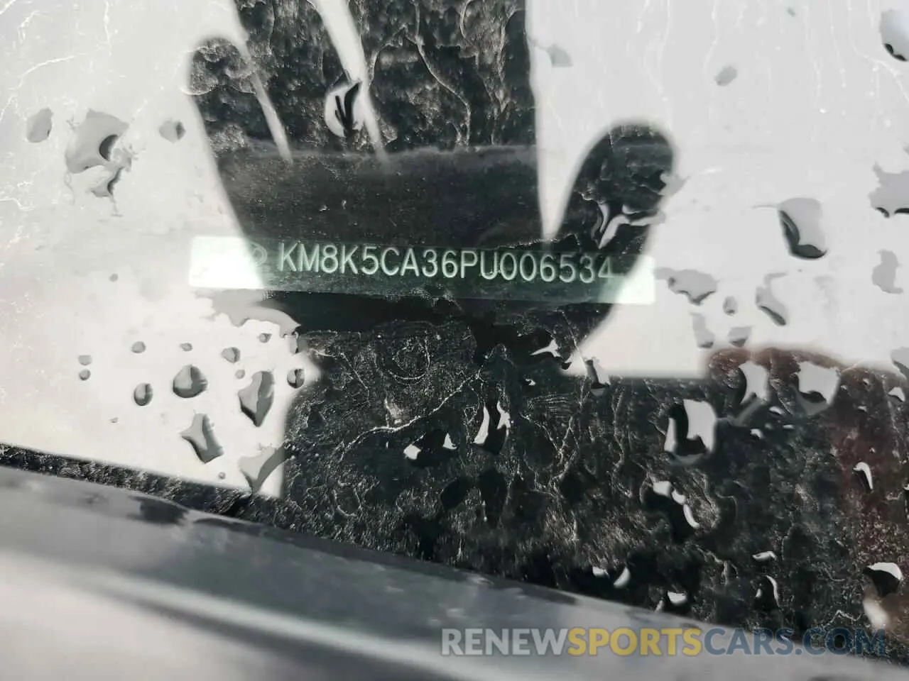 14 Photograph of a damaged car KM8K5CA36PU006534 HYUNDAI KONA 2023