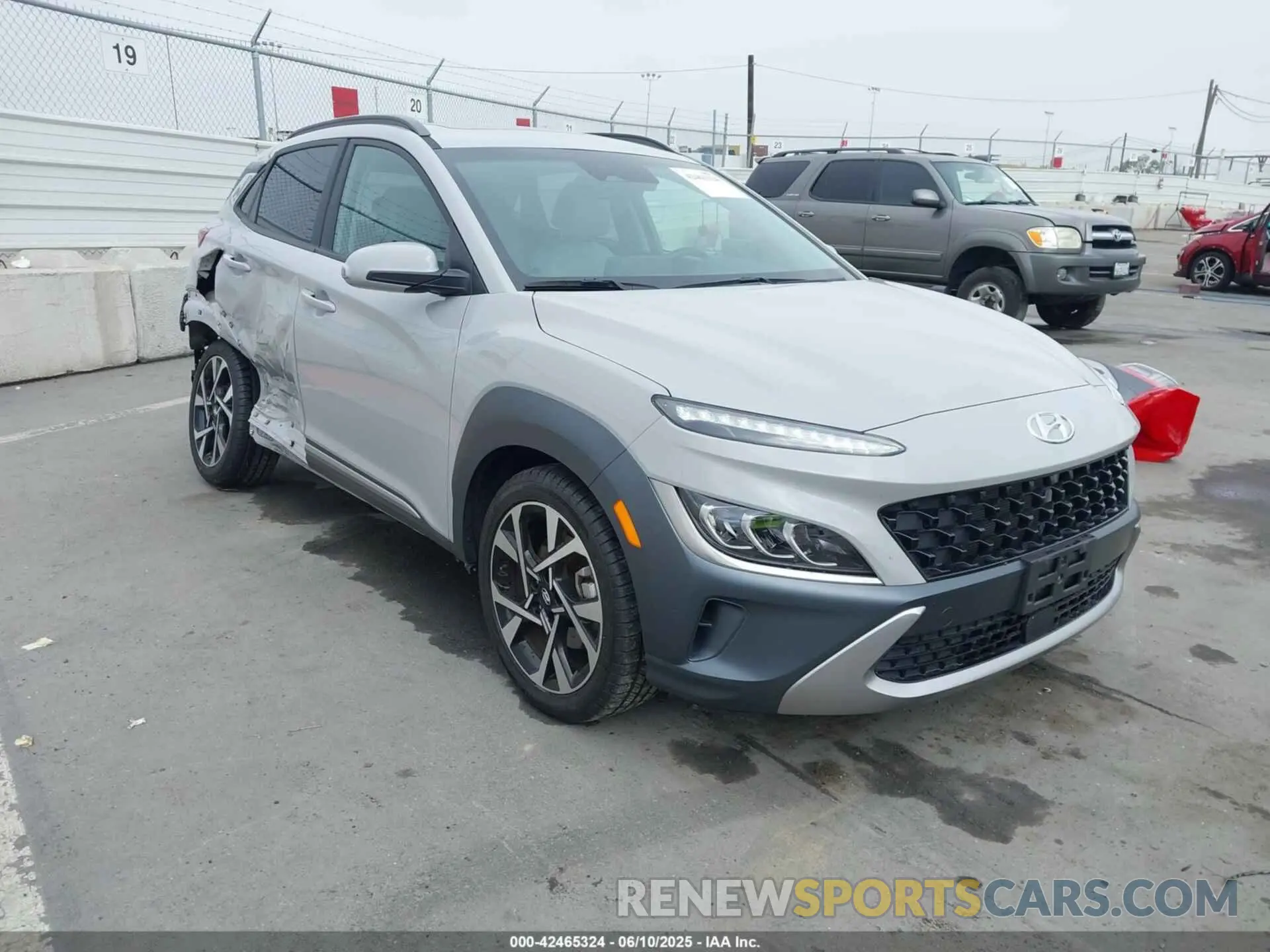 1 Photograph of a damaged car KM8K5CA39PU047580 HYUNDAI KONA 2023