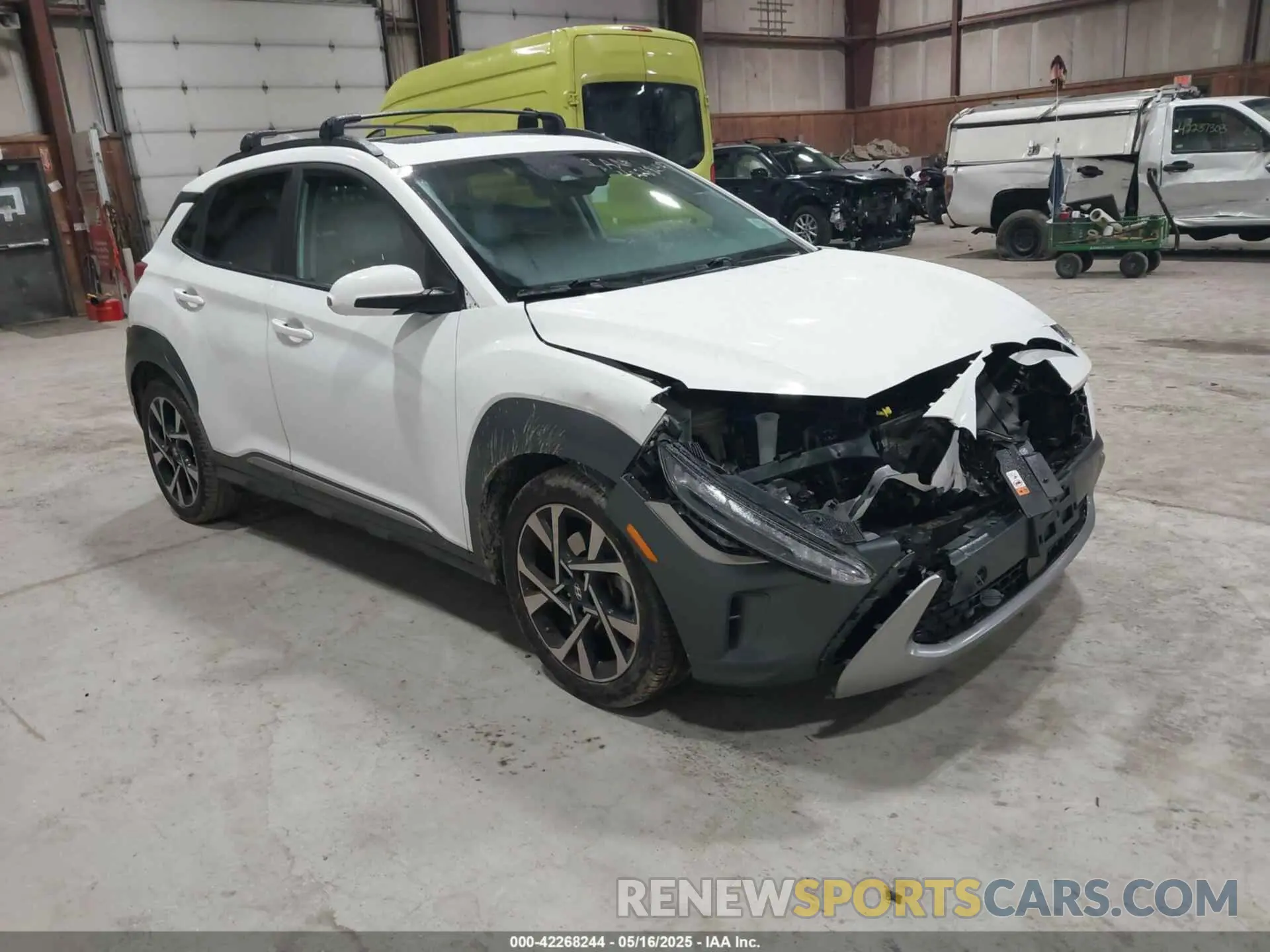 1 Photograph of a damaged car KM8K5CA3XPU008934 HYUNDAI KONA 2023