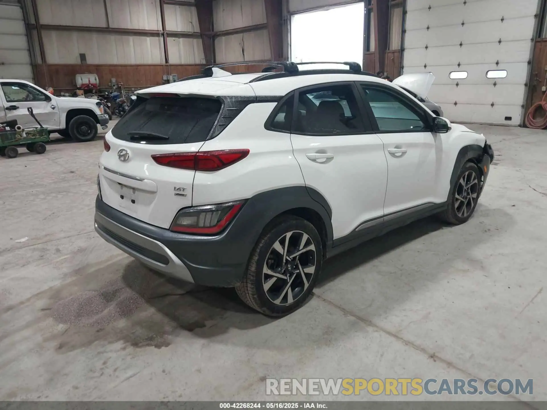 4 Photograph of a damaged car KM8K5CA3XPU008934 HYUNDAI KONA 2023