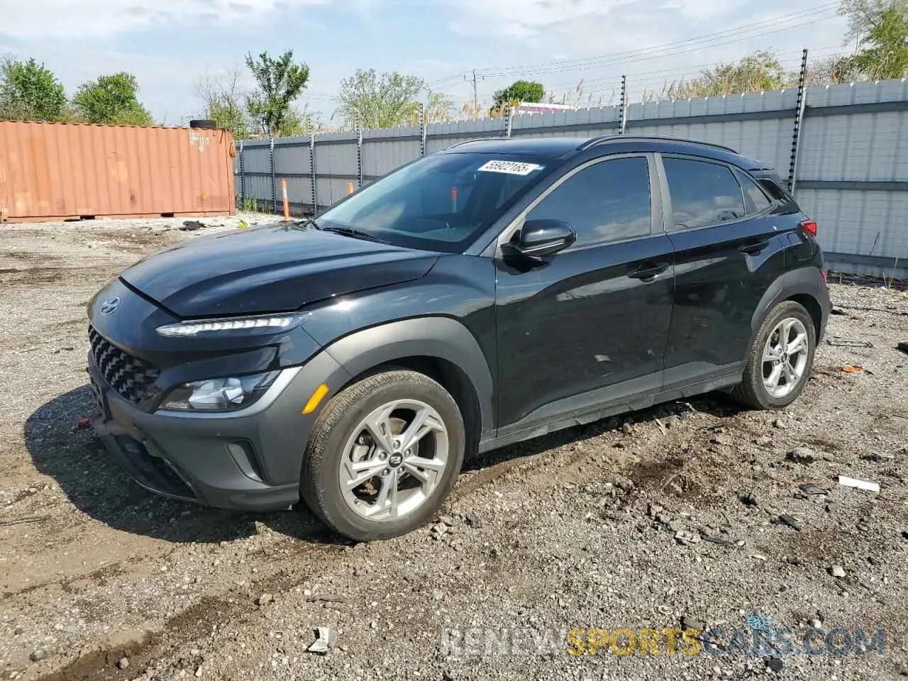 1 Photograph of a damaged car KM8K62AB0PU941840 HYUNDAI KONA 2023